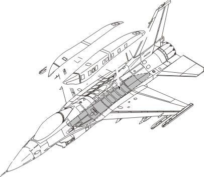 CMK 7159 1:72 Lockheed-Martin F-16C Conformal Fuel Tank Armament Set