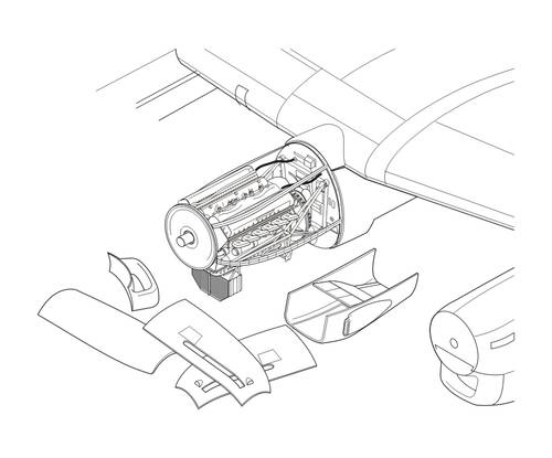 CMK 7288 1:72 Avro Lancaster B.I/III ONE Engine Set