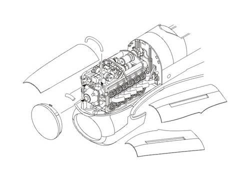 CMK 7295 1:72 Hawker Typhoon Mk.Ib Engine Set