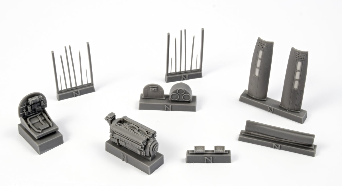 CMK 7390 1:72 Curtiss P-40N Warhawk Engine Set