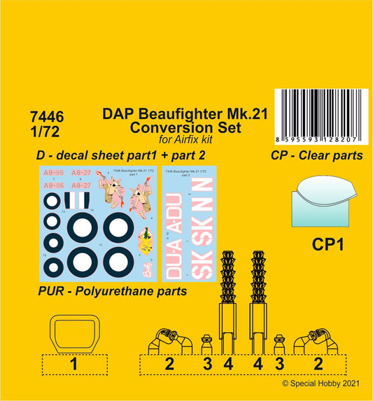 CMK 7446 1:72 DAP Beaufighter Mk.21 Conversion Set