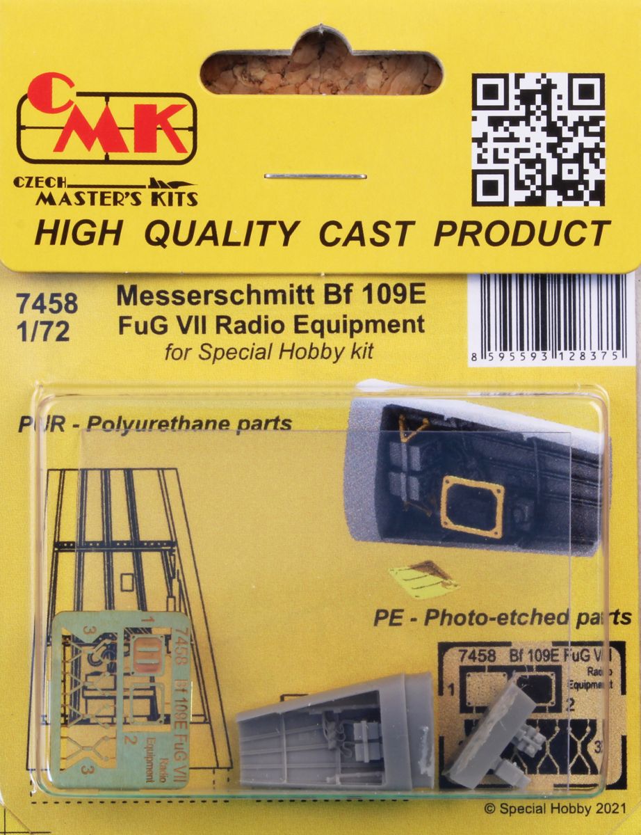 CMK 7458 1:72 Messerschmitt Bf-109E-3/4/7 FuG VII Radio Equipment