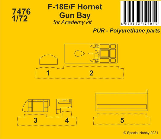 CMK 7476 1:72 Boeing F-18E/F Hornet Gun Bay