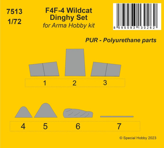 CMK 7513 1:72 Grumman F4F-4 Wildcat Dinghy