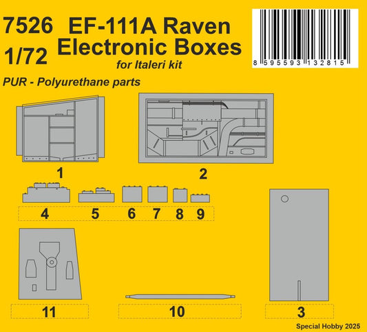 CMK/Czech Master Kits 7526 1:72 General-Dynamics F-111E Open Electronics Boxes