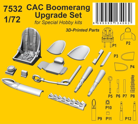 CMK/Czech Master Kits 7532 1:72 CAC Boomerang Upgrade Set