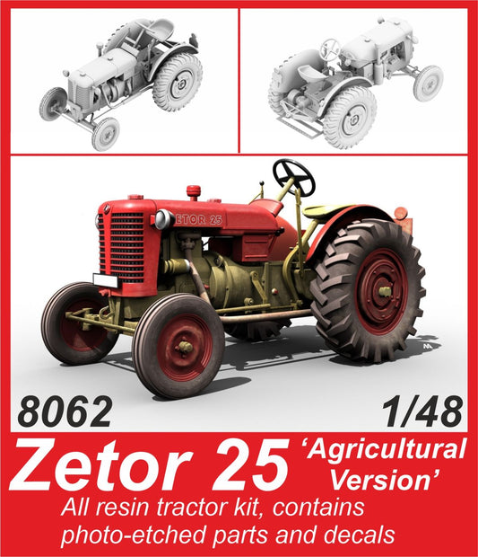 CMK 8062 1:48 Zetor 25 Agricultural Version