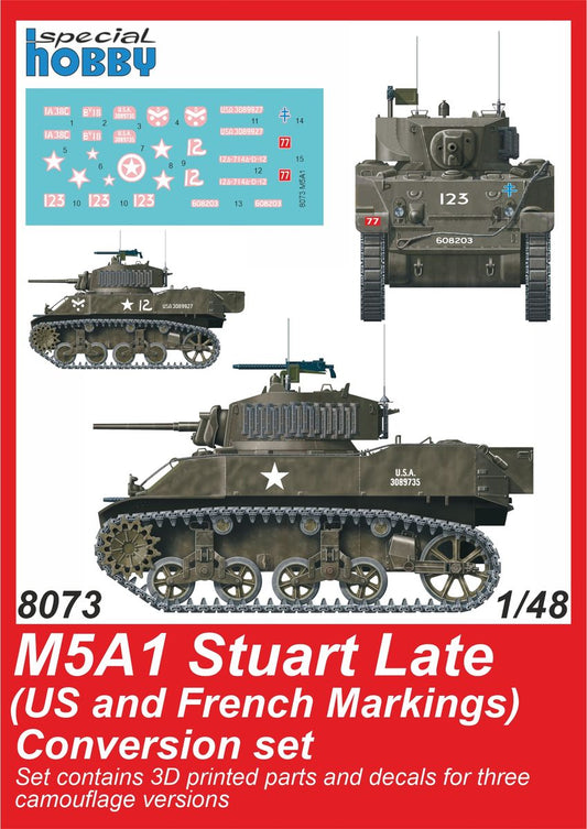 CMK/Czech Master Kits 8073 1:48 M5A1 Stuart Late (US Army) Conversion set