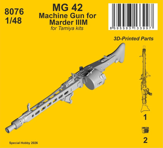 CMK/Czech Master Kits 8076 1:48 MG 42 Machine Gun for Marder IIIM