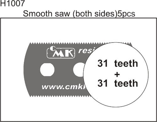 CMK H1007 - Smooth Saw (both sides 5pcs)