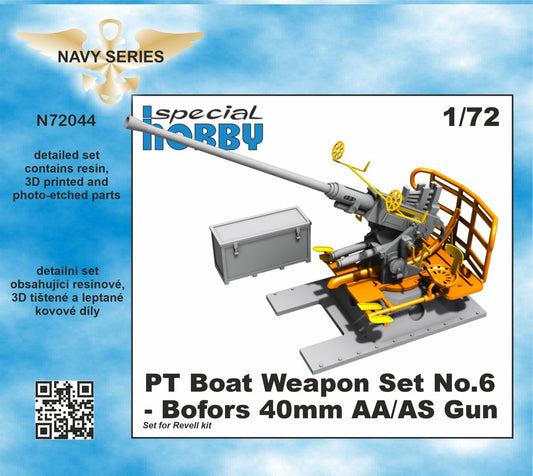 CMK N72044 1:72 PT Boat Weapon Set No.6 - Bofors 40mm AA/AS Gun