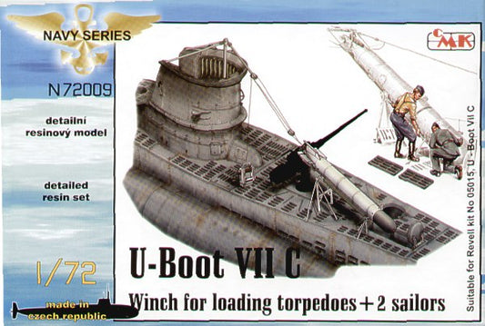 CMK N72009 1:72 Type VIIc U-Boat Winch for Loading Torpedoes' & 2 Sailors