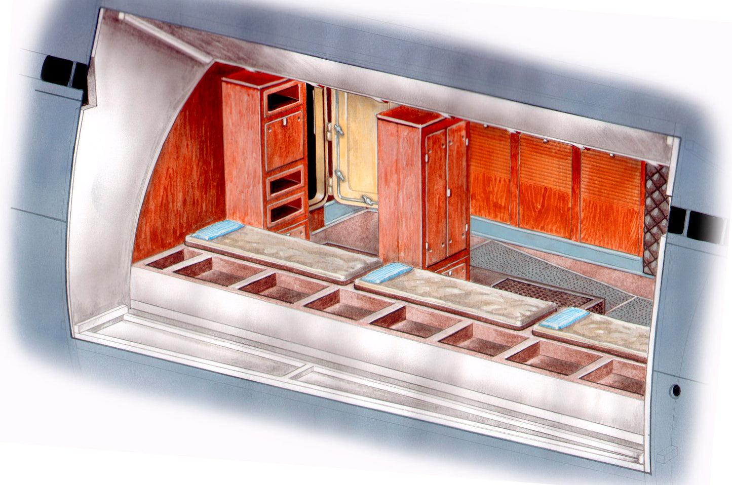 CMK N72015 1:72 Type IXC Front Crew Quarters