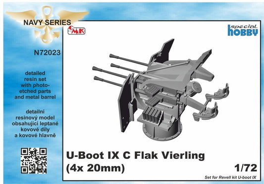 CMK N72023 1:72 Type IXC Flak Vierling 20mm (4x 20mm)