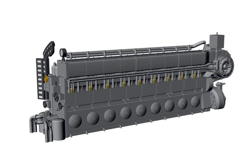 CMK N72027 1:72 WW II Diesel Engine MAN M9V46