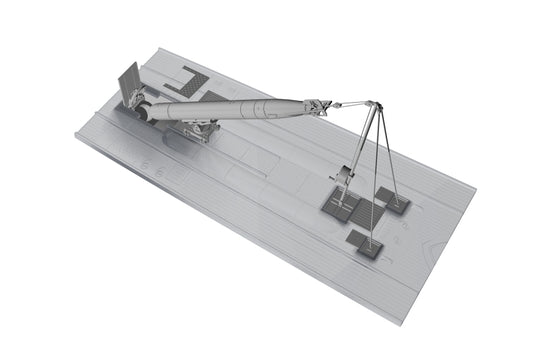 CMK N72029 1:72 Type VIII/IXC Stern Torpedo with Loading Winch and Cart