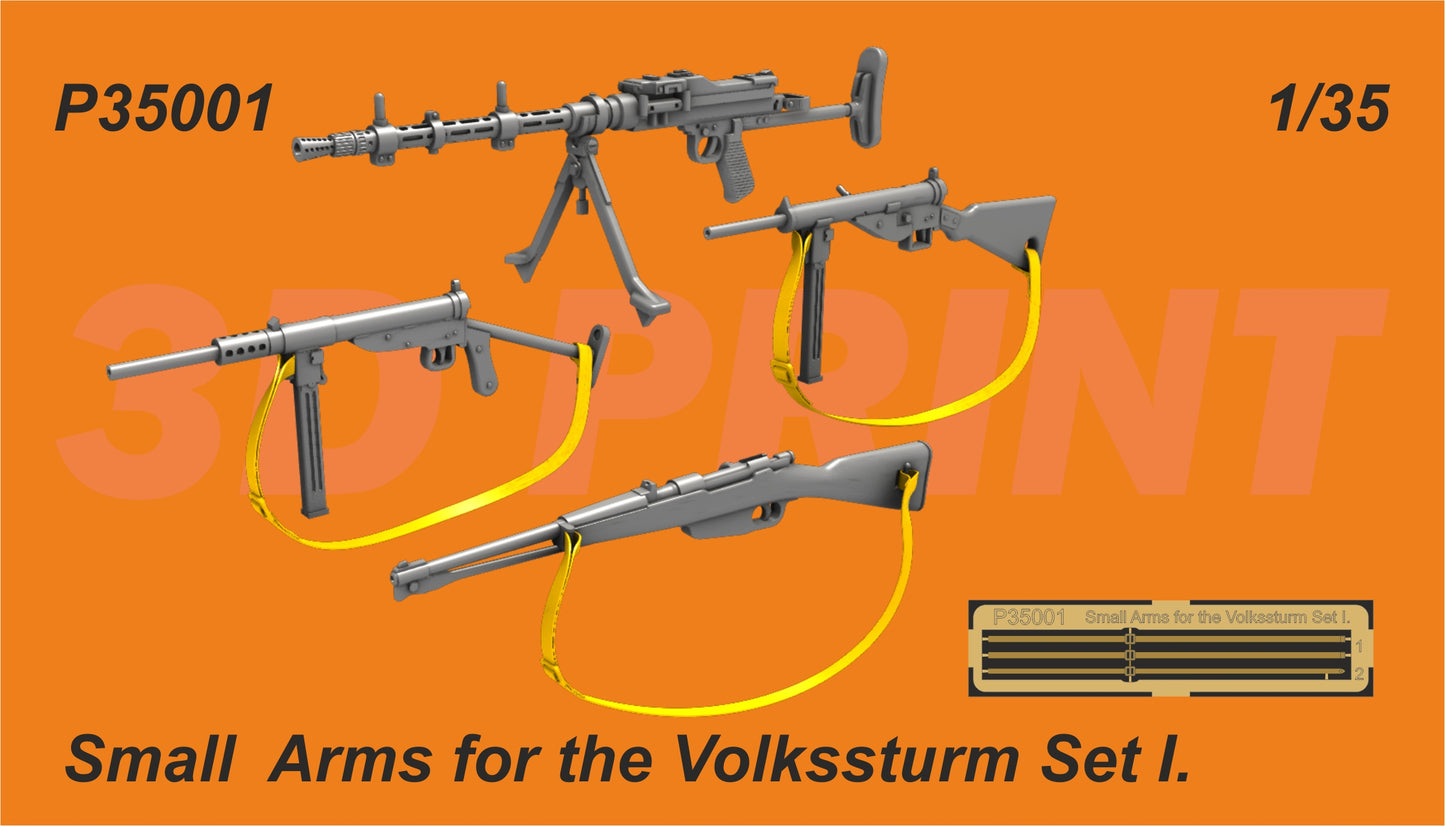 CMK P35001 1:35 Small Arms for the Volkssturm Set I 3D Printed