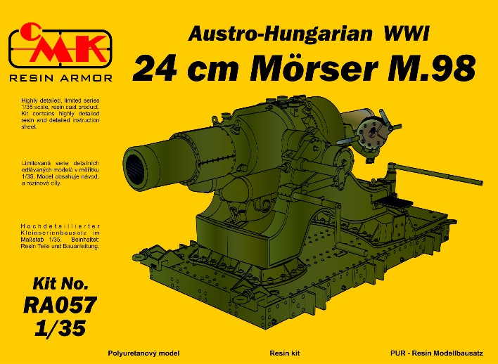 CMK RA057 1:35 Austro-Hungarian WWI 24cm Morser M.98