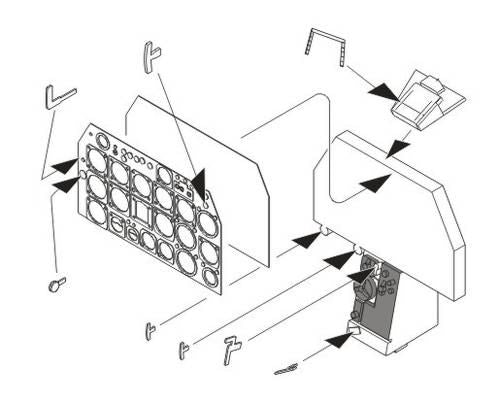 CMK Q32144 1:32 North-American F-86F Sabre Instrument Panel