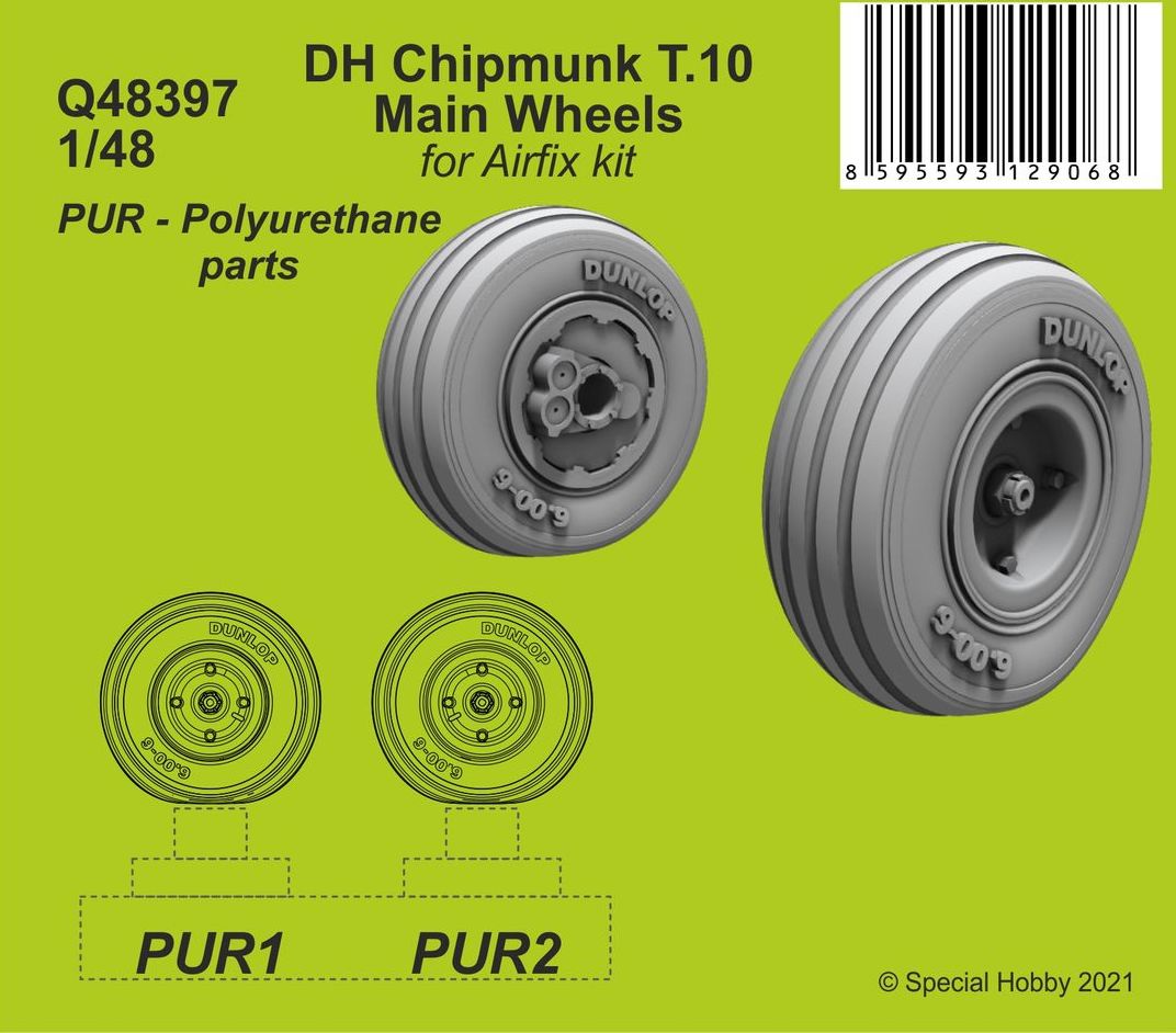 CMK Q48397 1:48 de Havilland Chipmunk T.10 Main Wheels