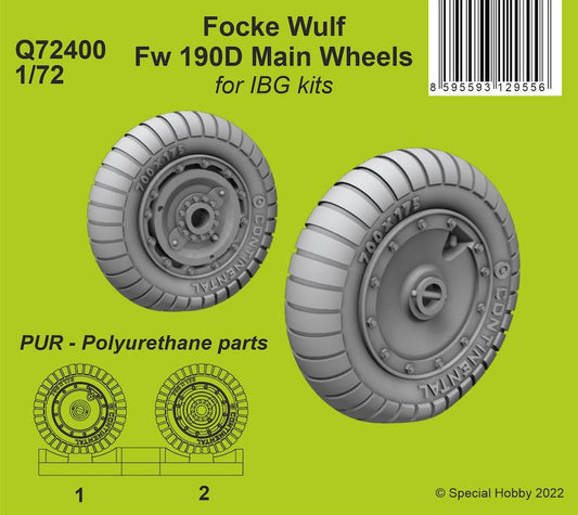 CMK Q72400 1:72 Focke-Wulf Fw-190D-9 Main Wheels