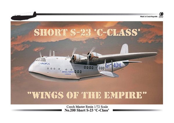 Czech Master Resin 72-200 1:72 "Wings of the Empire" Short S-23 'C-Class'