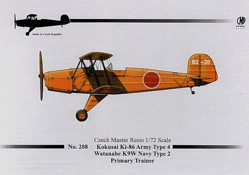 Czech Master Resin 72-208 1:72 Kokusai Ki-86 Army Type 4 / Watanabe K9W Navy Type 2 Primary Trainer