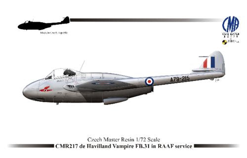 Czech Master Resin 72-217 1:72 de Havilland Vampire FB.31 in RAAF Service