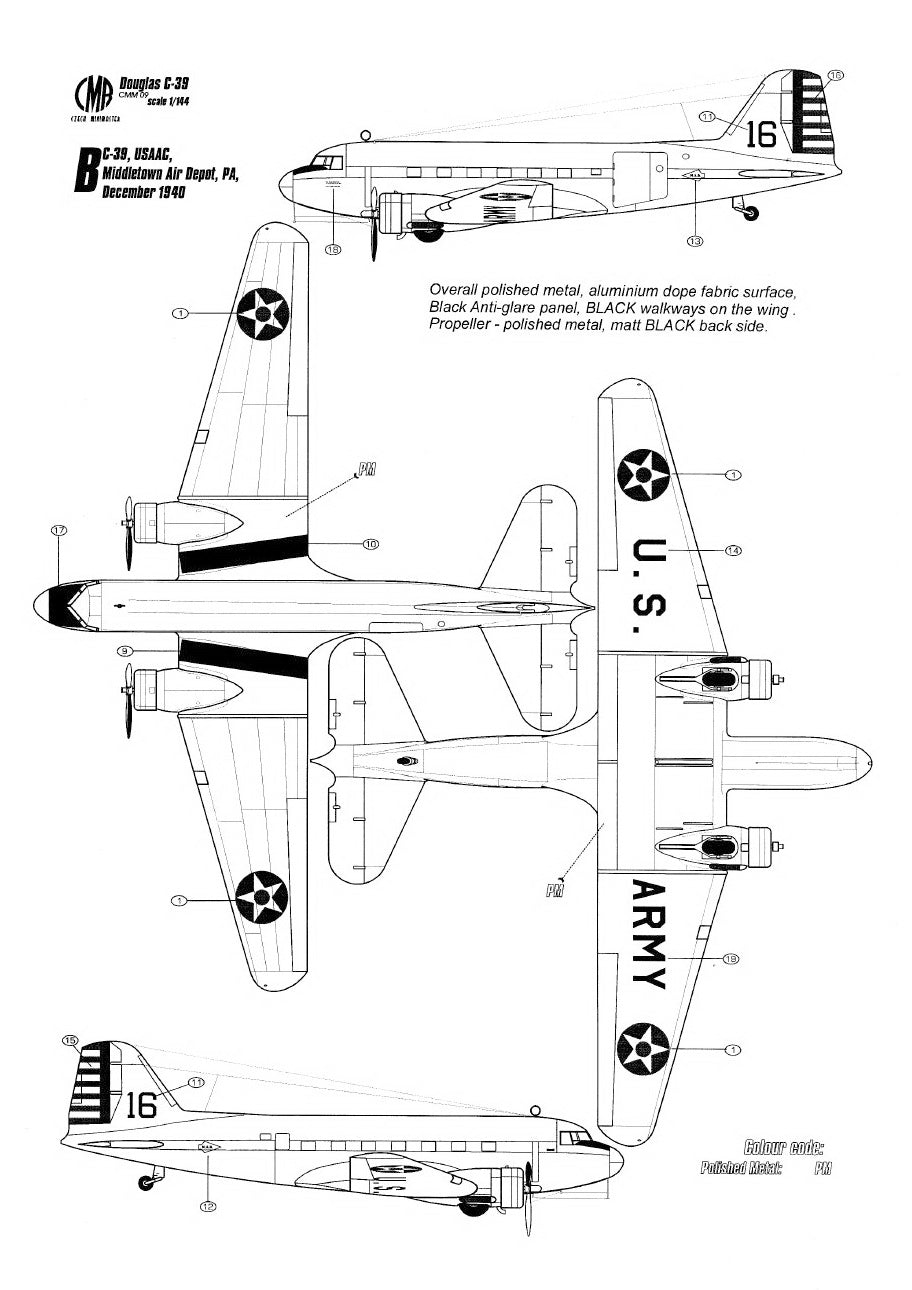 Czech Master Resin 144-009 1:144 Douglas C-39 'U.S. Army'