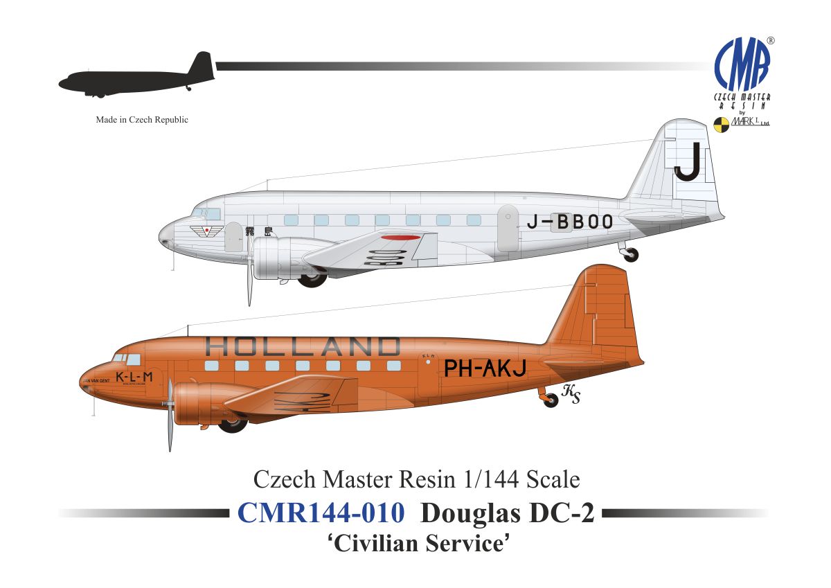 Czech Master Resin 144-010 1:144 Douglas DC-2 'Civilian Service'