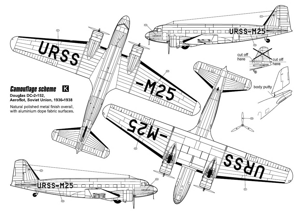 Czech Master Resin 144-010 1:144 Douglas DC-2 'Civilian Service'