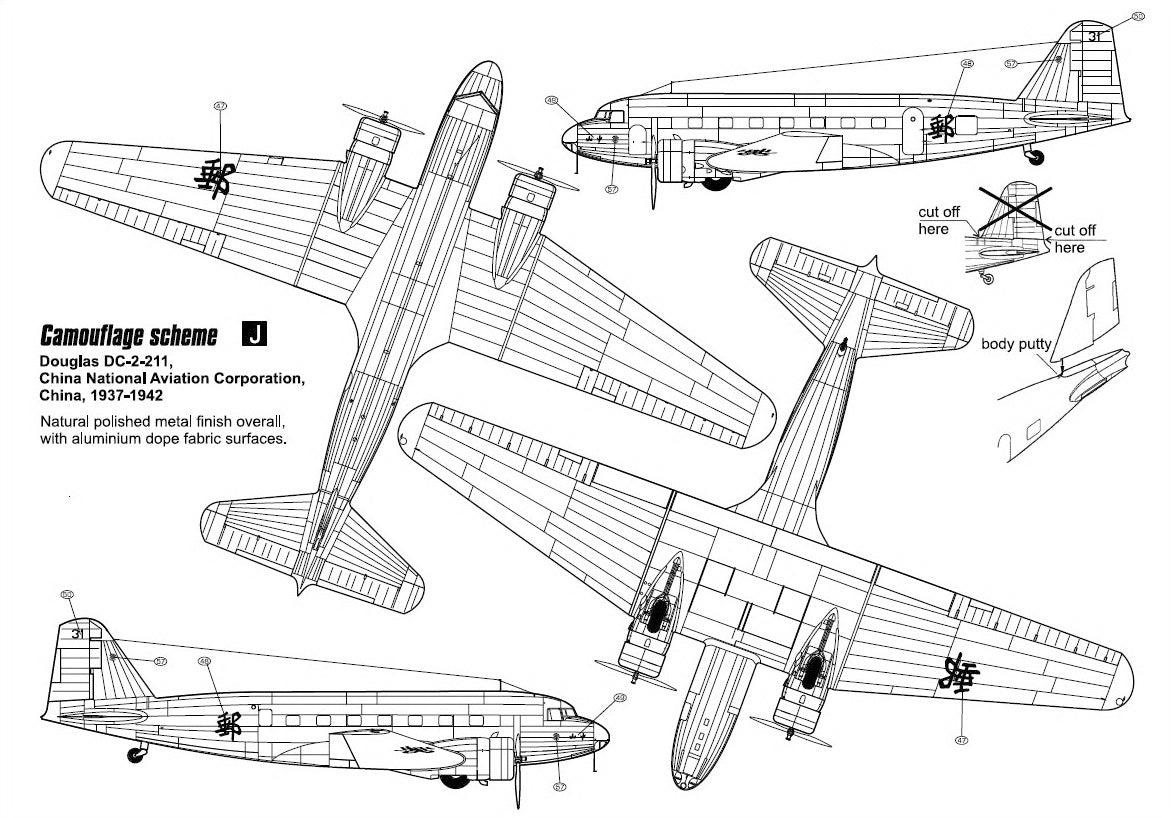 Czech Master Resin 144-010 1:144 Douglas DC-2 'Civilian Service'