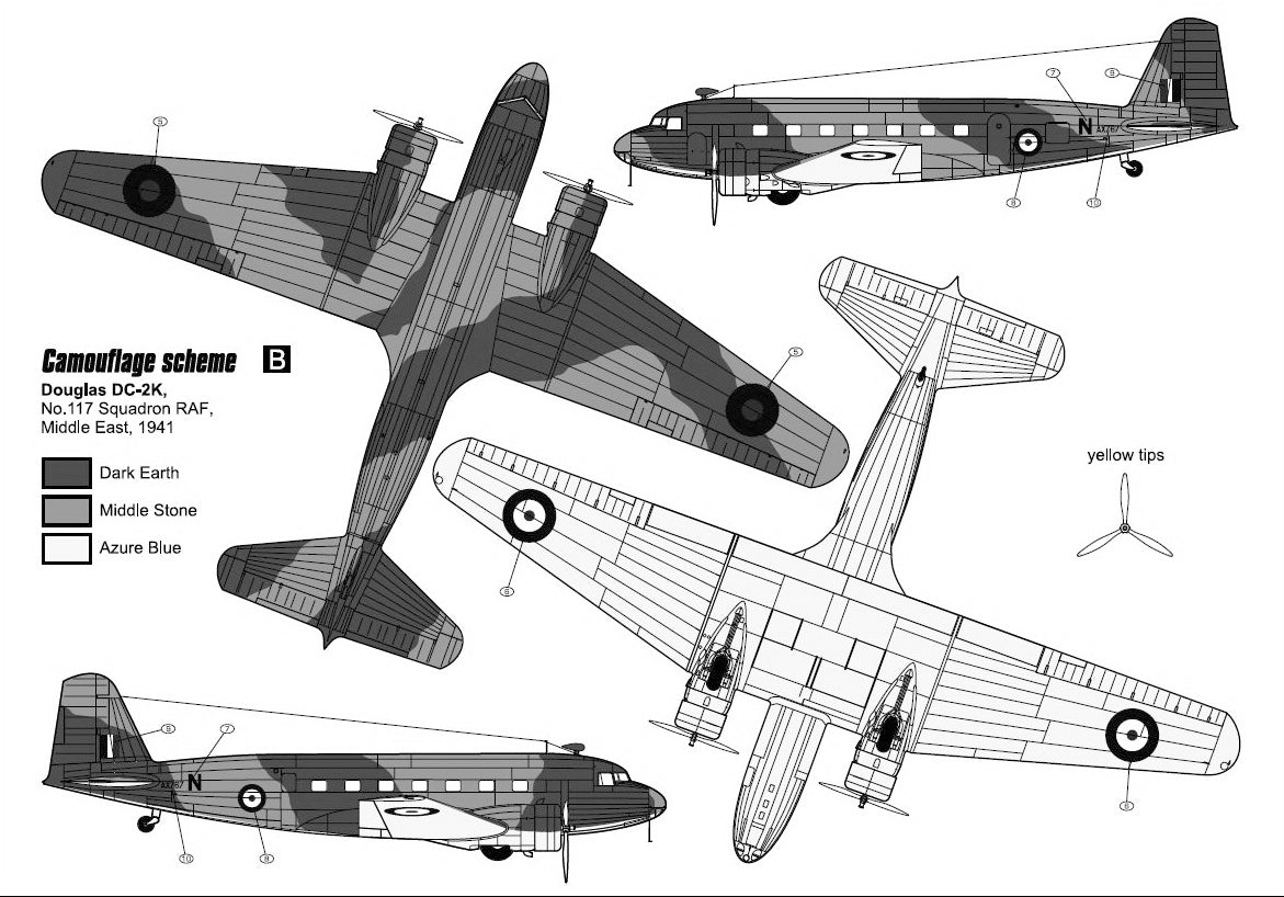 Czech Master Resin 144-011 1:144 Douglas DC-2 'Military Service Around the World'