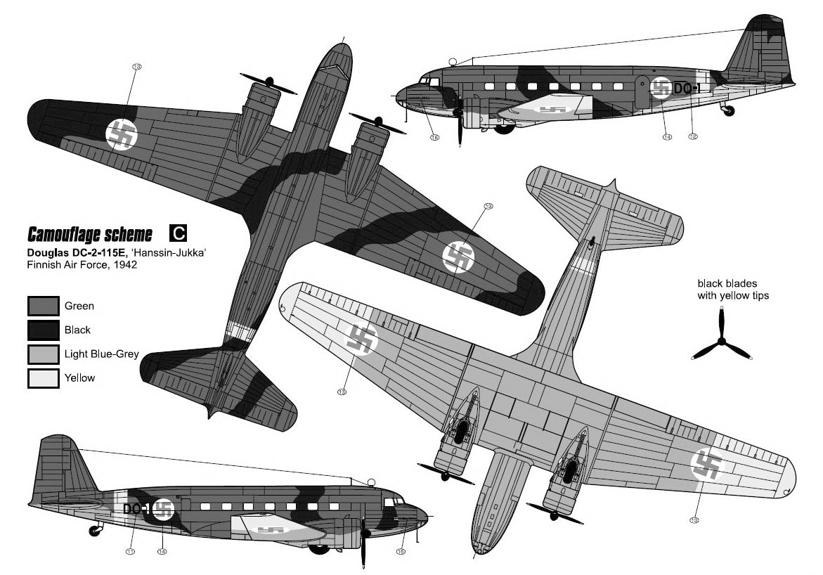 Czech Master Resin 144-011 1:144 Douglas DC-2 'Military Service Around the World'