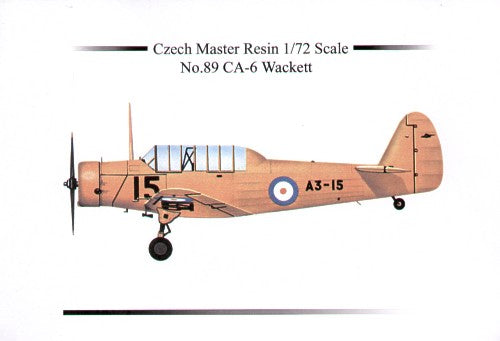 Czech Master Resin 72-5089 1:72 CAC CA-6 Wackett