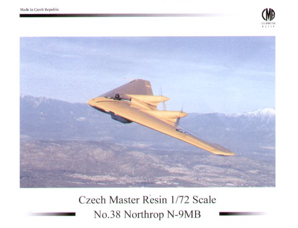 Czech Master Resin CMR72-5038 1:72 Northrop N-9MB Flying Wing with Decals