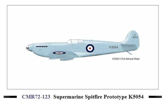 Czech Master Resin 72-123 1:72 Supermarine Spitfire Prototype K5054