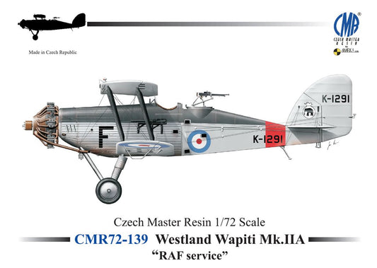 Czech Master Resin CMR72-139 1:72 Westland Wapiti Mk.IIA 'RAF Service'