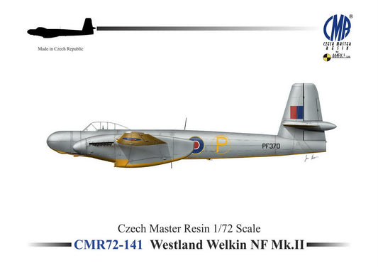 Czech Master Resin CMR72-141 1:72 Westland Welkin NF.II Two Seat Night Fighter with Decals