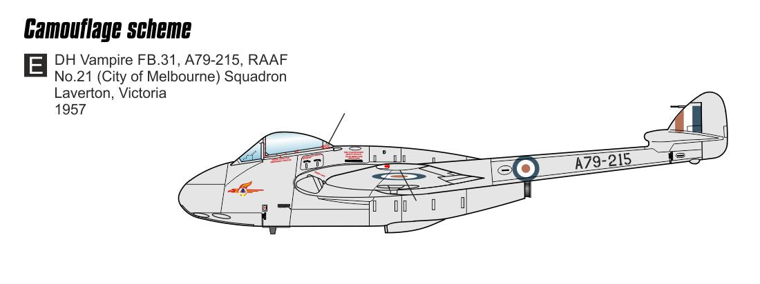 Czech Master Resin 72-217 1:72 de Havilland Vampire FB.31 in RAAF Service