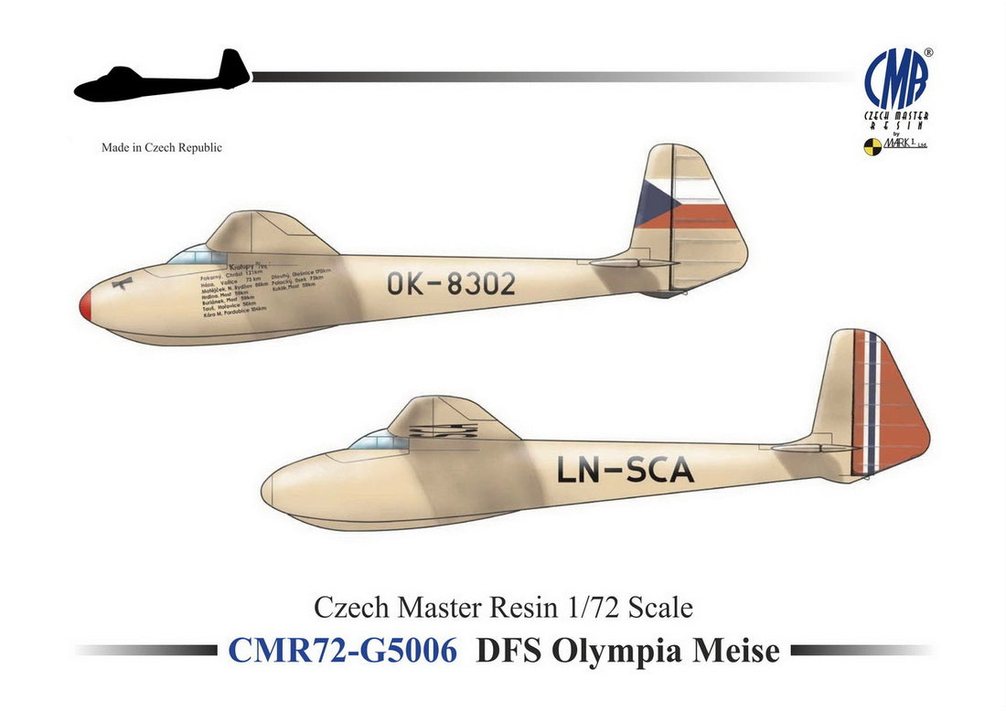 Czech Master Resin 72-G5006 1:72 Olympia Meise with Decals