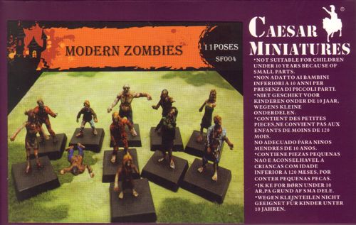 Caesar Miniatures SF004 1:72 Modern Zombies