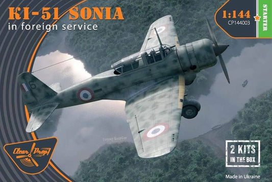 Clear Prop Models 144003 1:144 Mitsubishi Ki-51 'Sonia' in Foreign Service Starter (2 kits in the box)