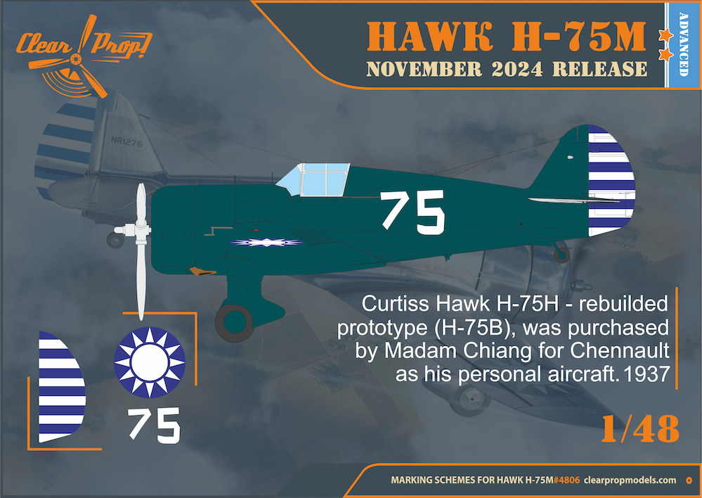 Clear Prop Models CP4806 1:48 Curtiss H-75M Hawk Advanced kit