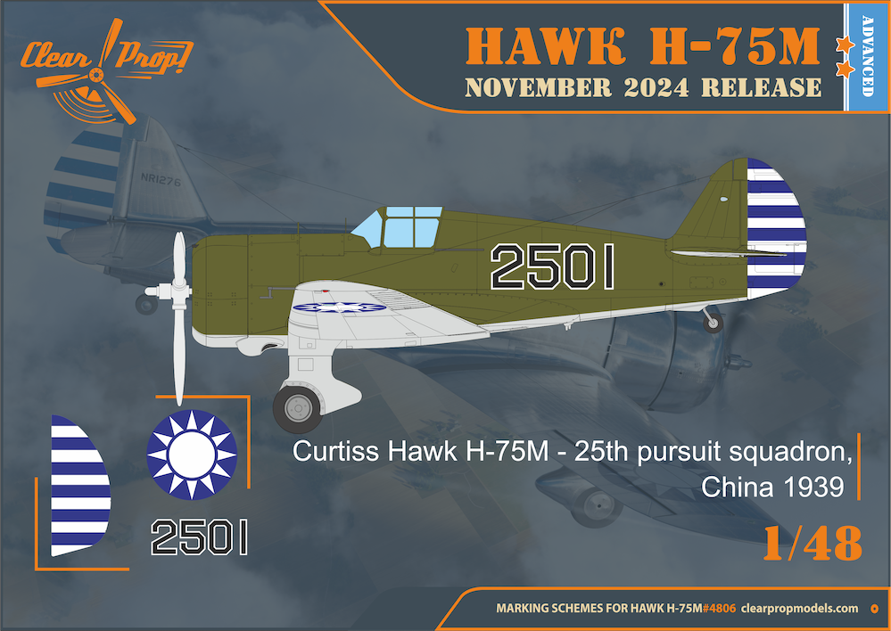 Clear Prop Models CP4806 1:48 Curtiss H-75M Hawk Advanced kit