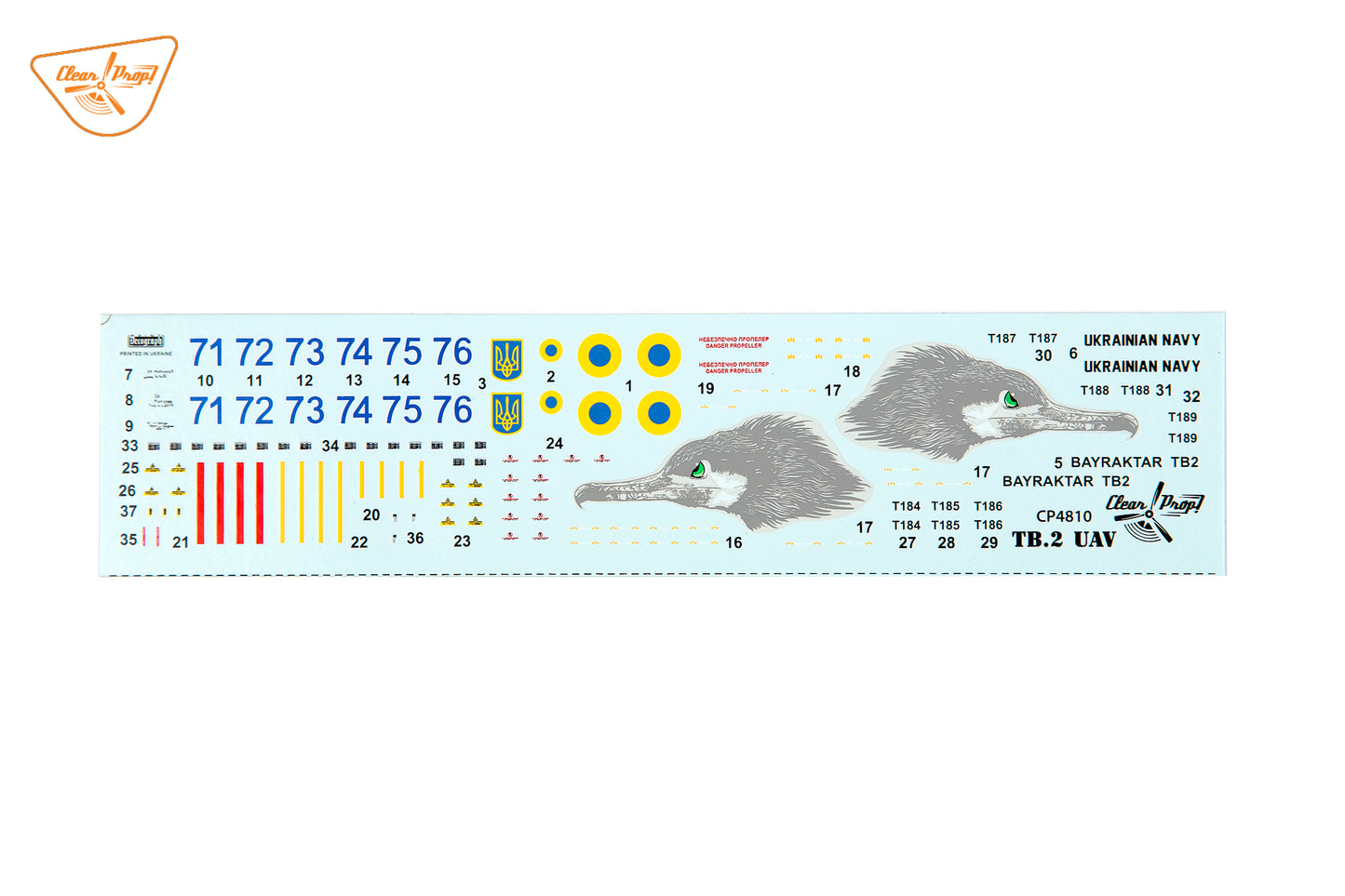 Clear Prop Models 4810 1:48 Bayraktar TB.2 UAV Ukrainian Navy Starter