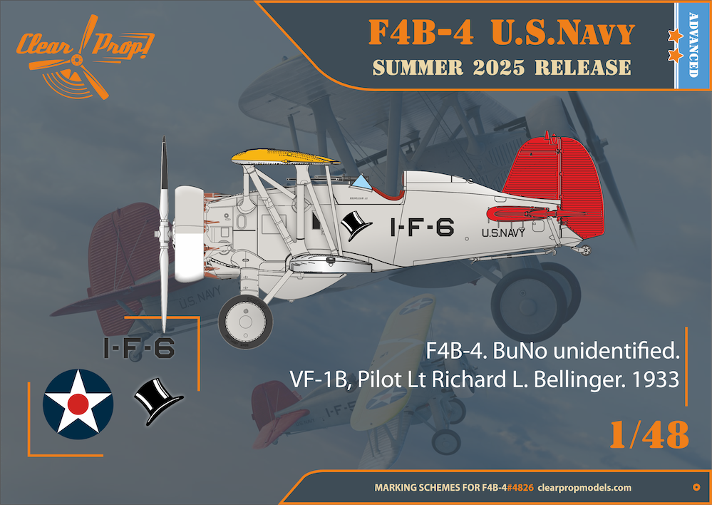 Clear Prop Models CP4826 1:48 Boeing F4B-4 US Navy
