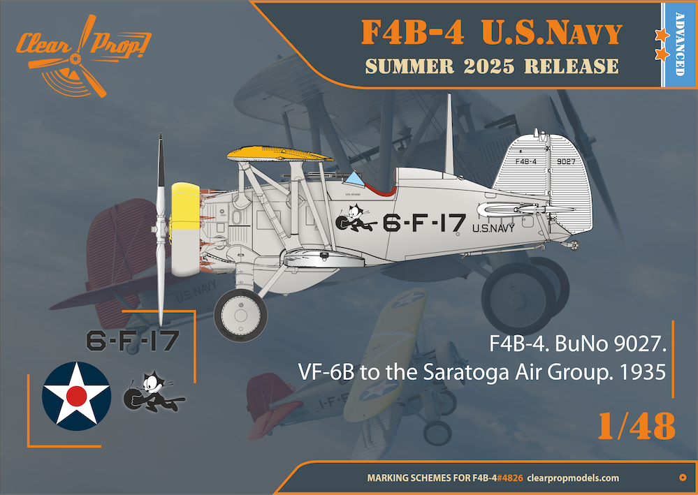 Clear Prop Models CP4826 1:48 Boeing F4B-4 US Navy