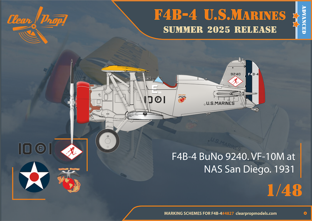 Clear Prop Models CP4827 1:48 Boeing F4B-4 US Marines