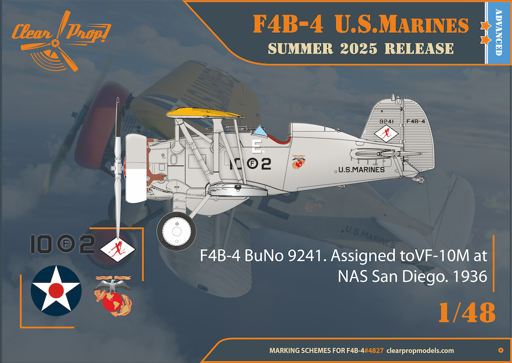 Clear Prop Models CP4827 1:48 Boeing F4B-4 US Marines